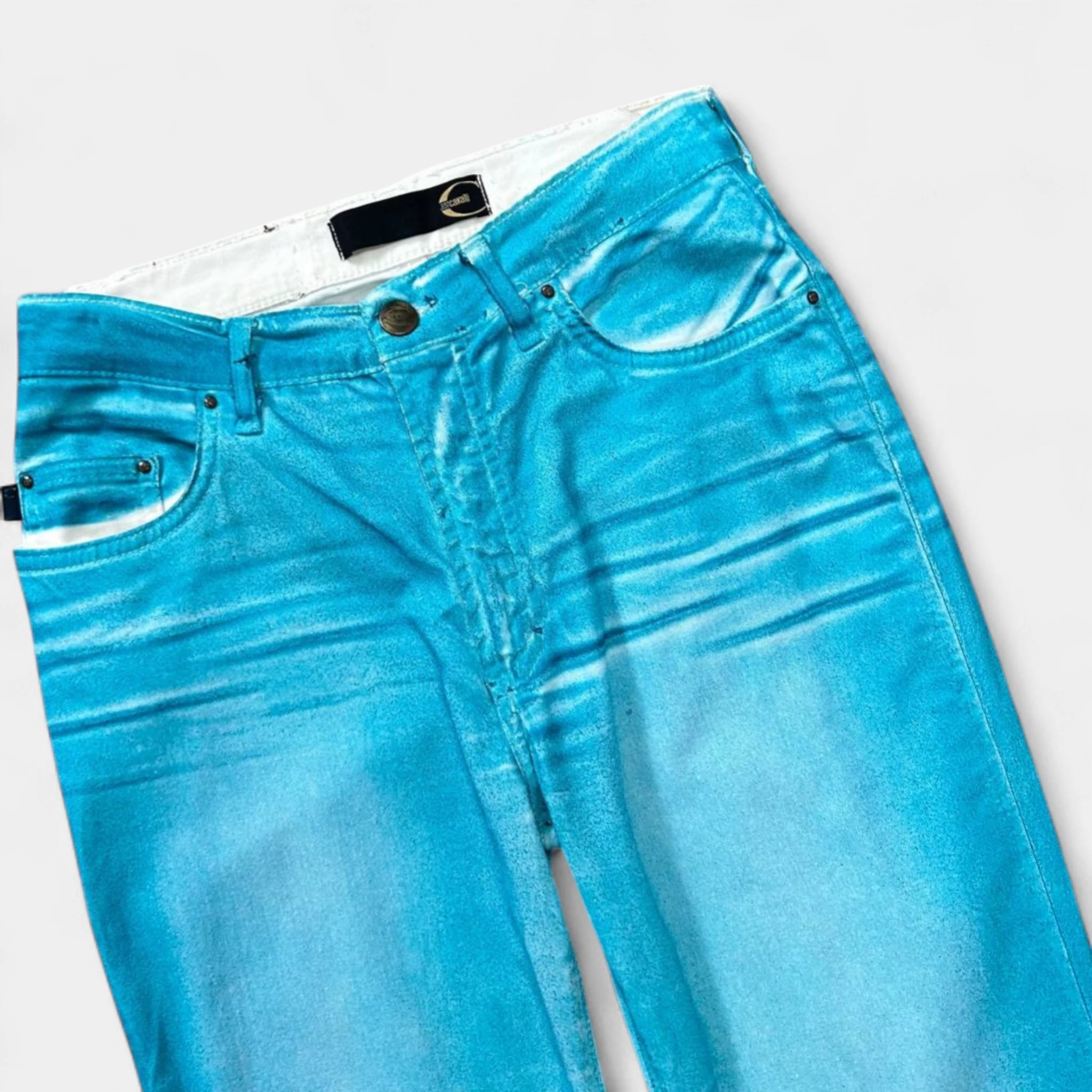 Just Cavalli Flared Blue Denim Jeans