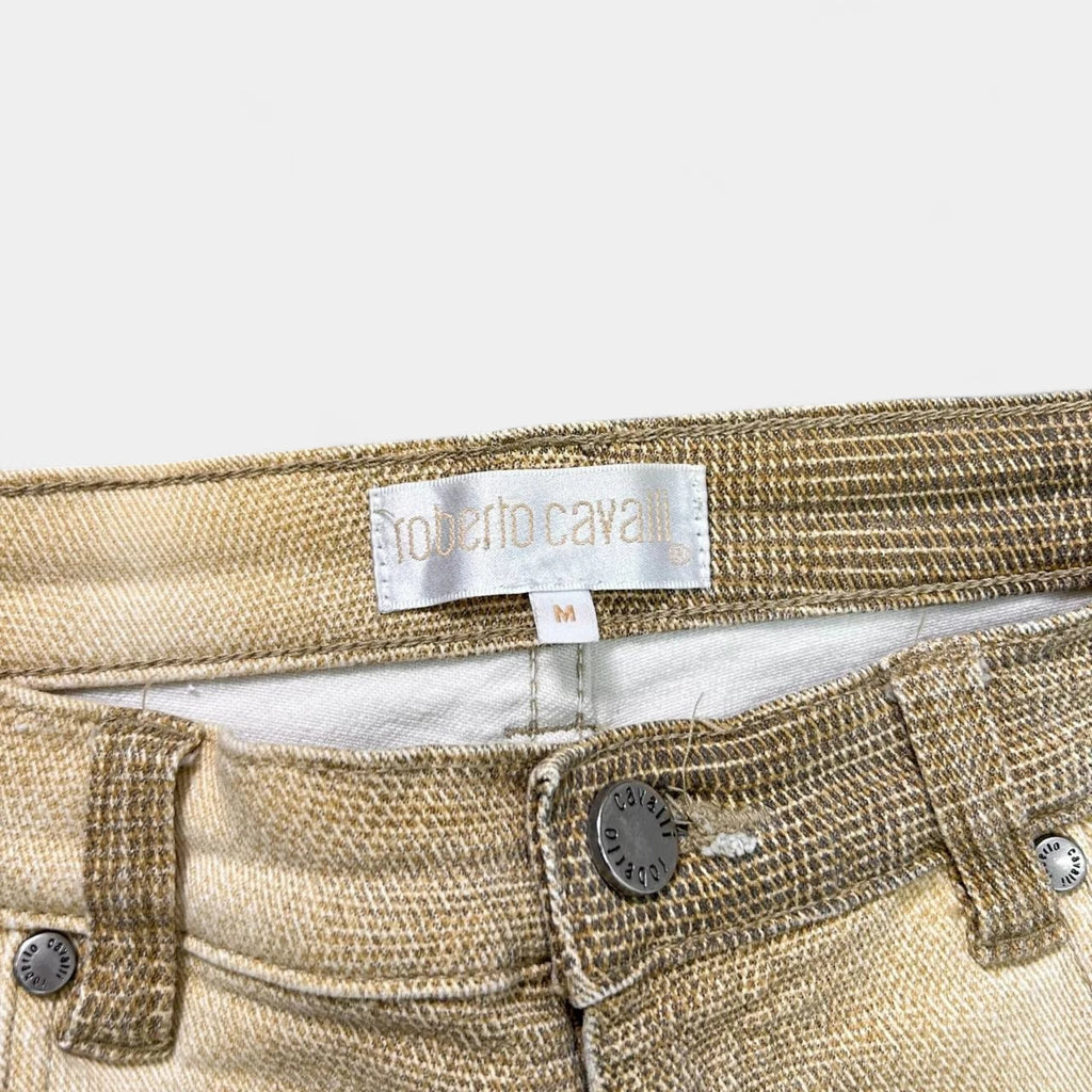 Roberto Cavalli Snake Skin Gradient Yellow Pants