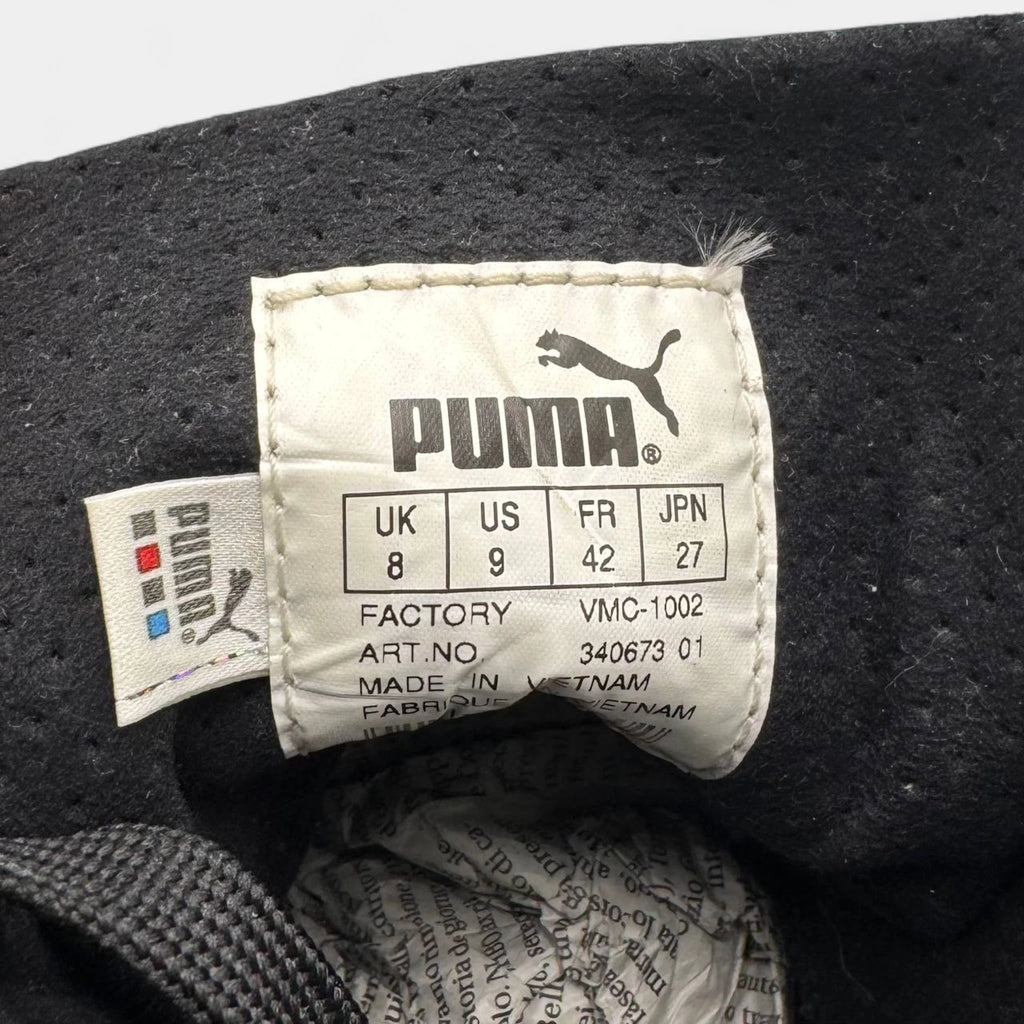 Jil Sander x Puma 1998 Black Leather High-Top Boxing Sneakers