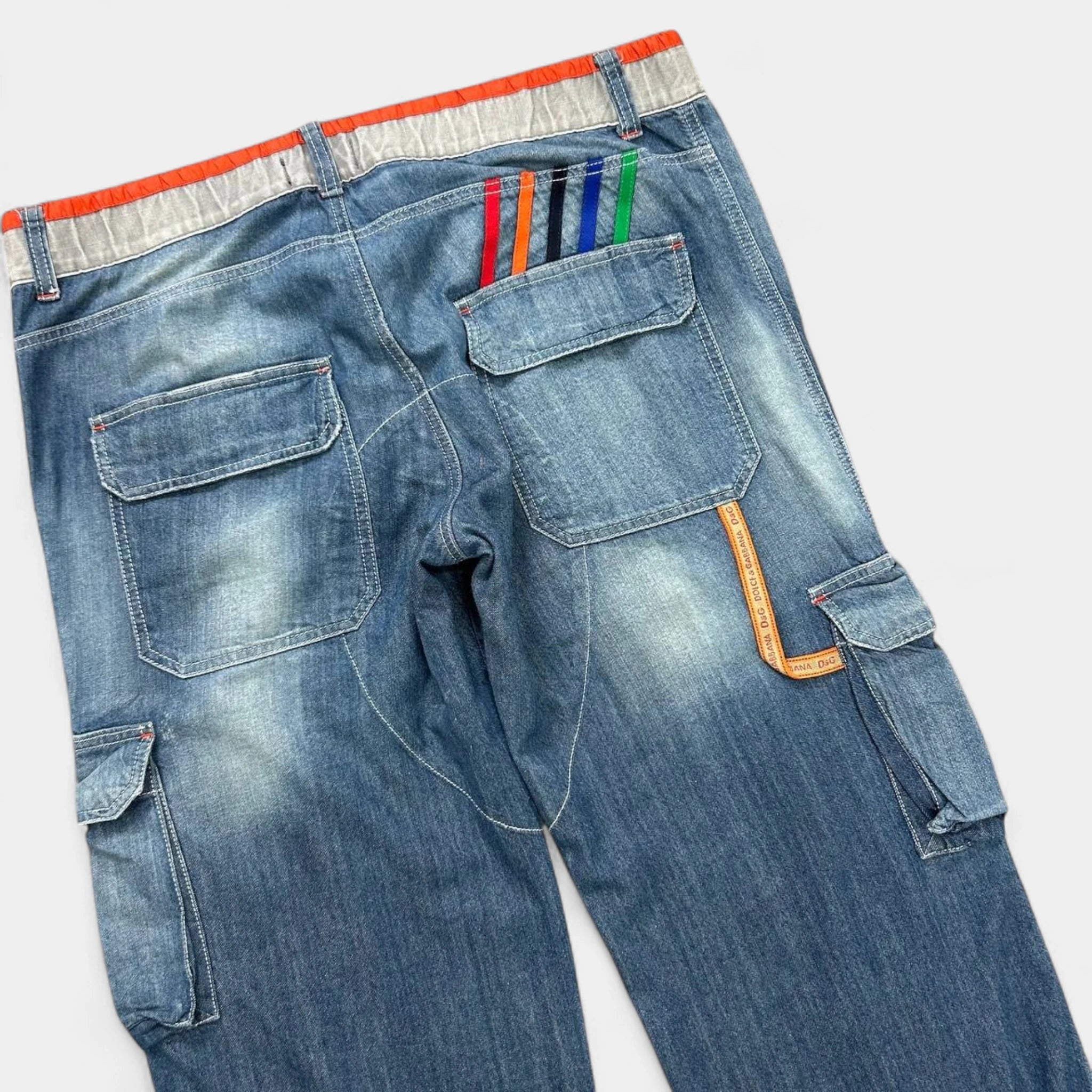 Dolce & Gabbana Cargo Denim Pants