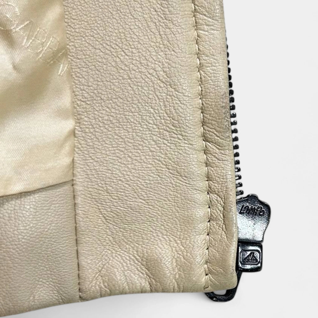Dolce & Gabbana 1990s Beige Camel Leather Jacket