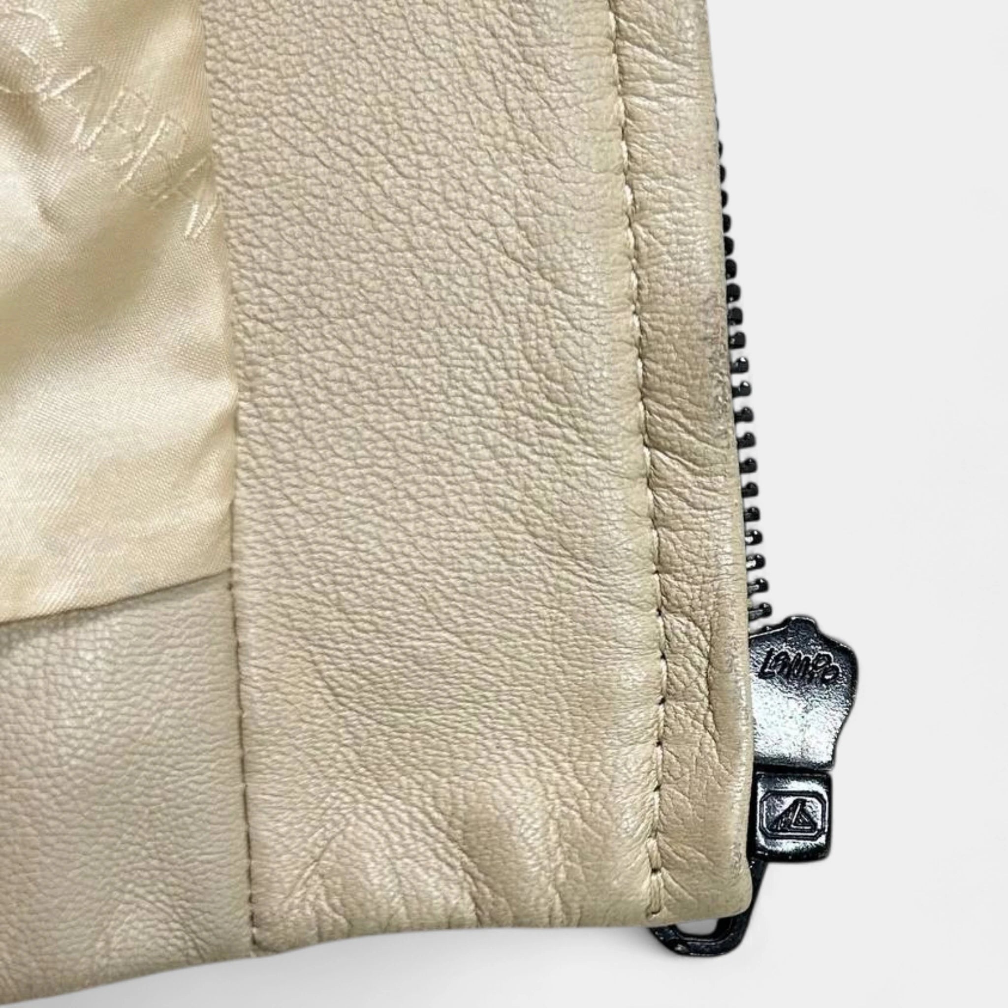 Dolce & Gabbana 1990s Beige Camel Leather Jacket