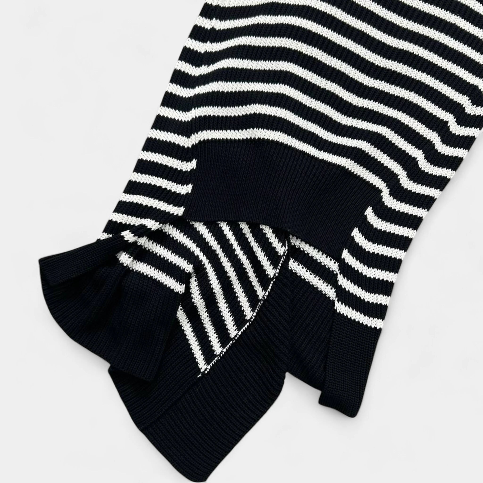 Jean Paul Gaultier Sleeveless Long Striped Cardigan