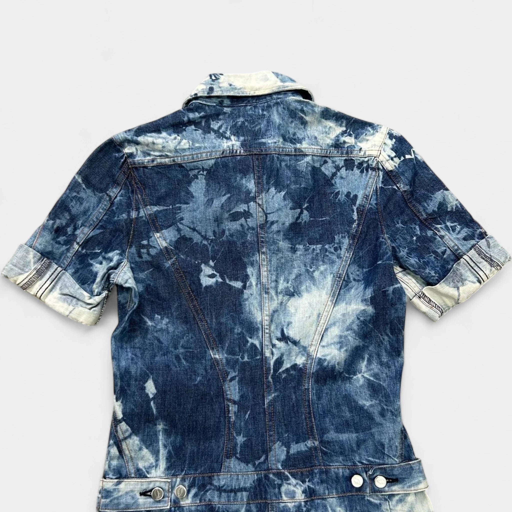 Walter Van Beirendonck W.&L.T. 1997 Marble Wash Denim Dress