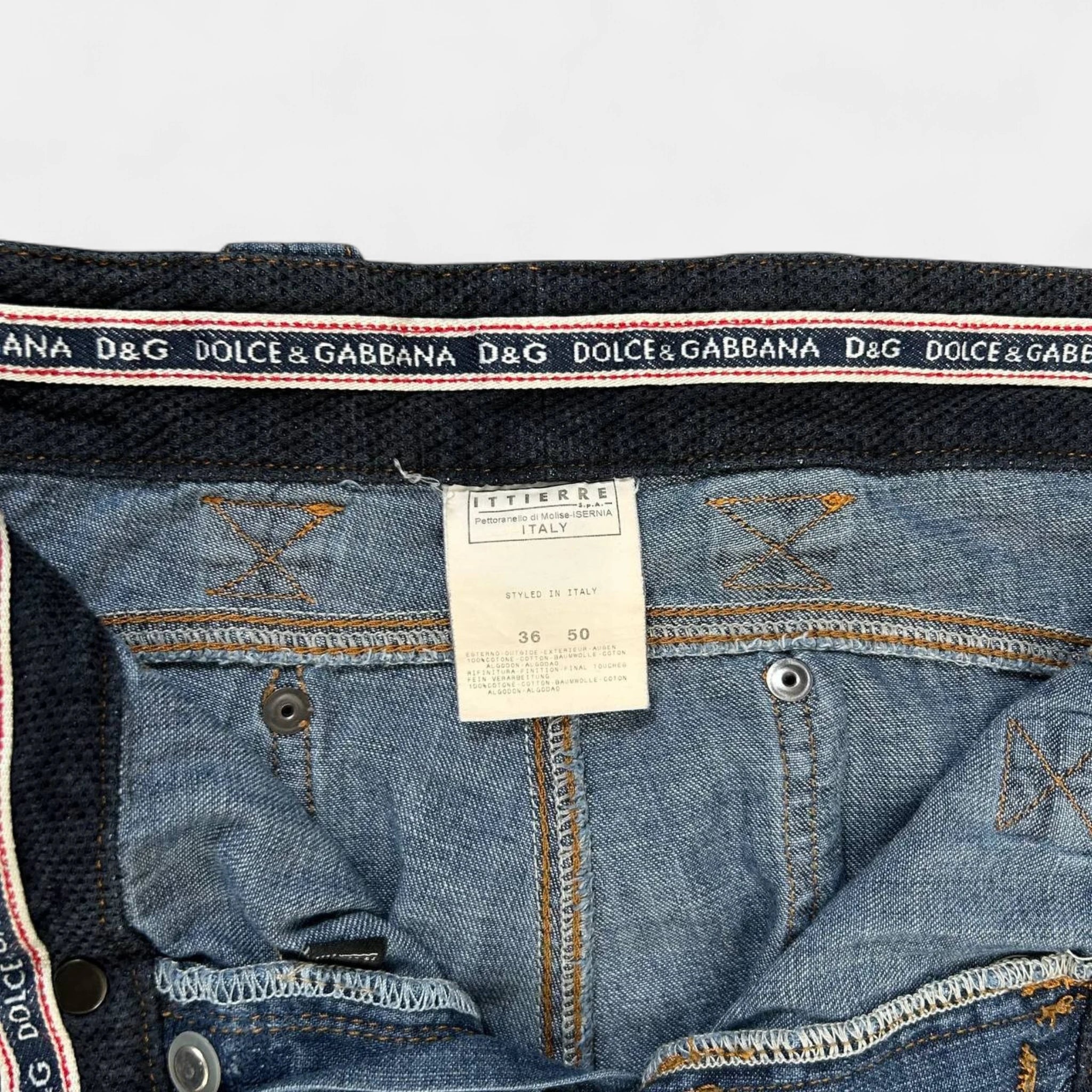 Dolce & Gabbana 2003 Cargo Denim Jeans