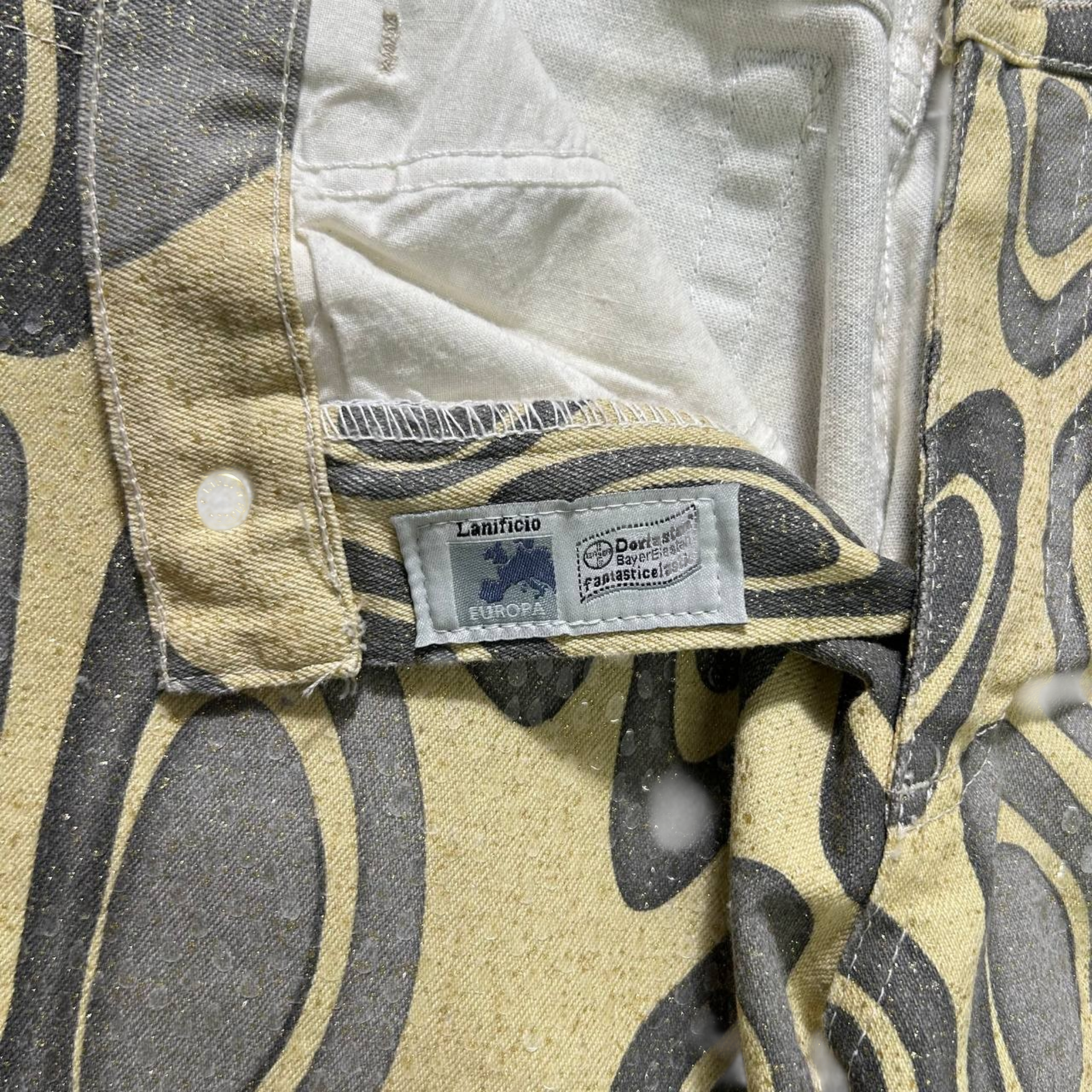Roberto Cavalli Shiny Graphic Pants