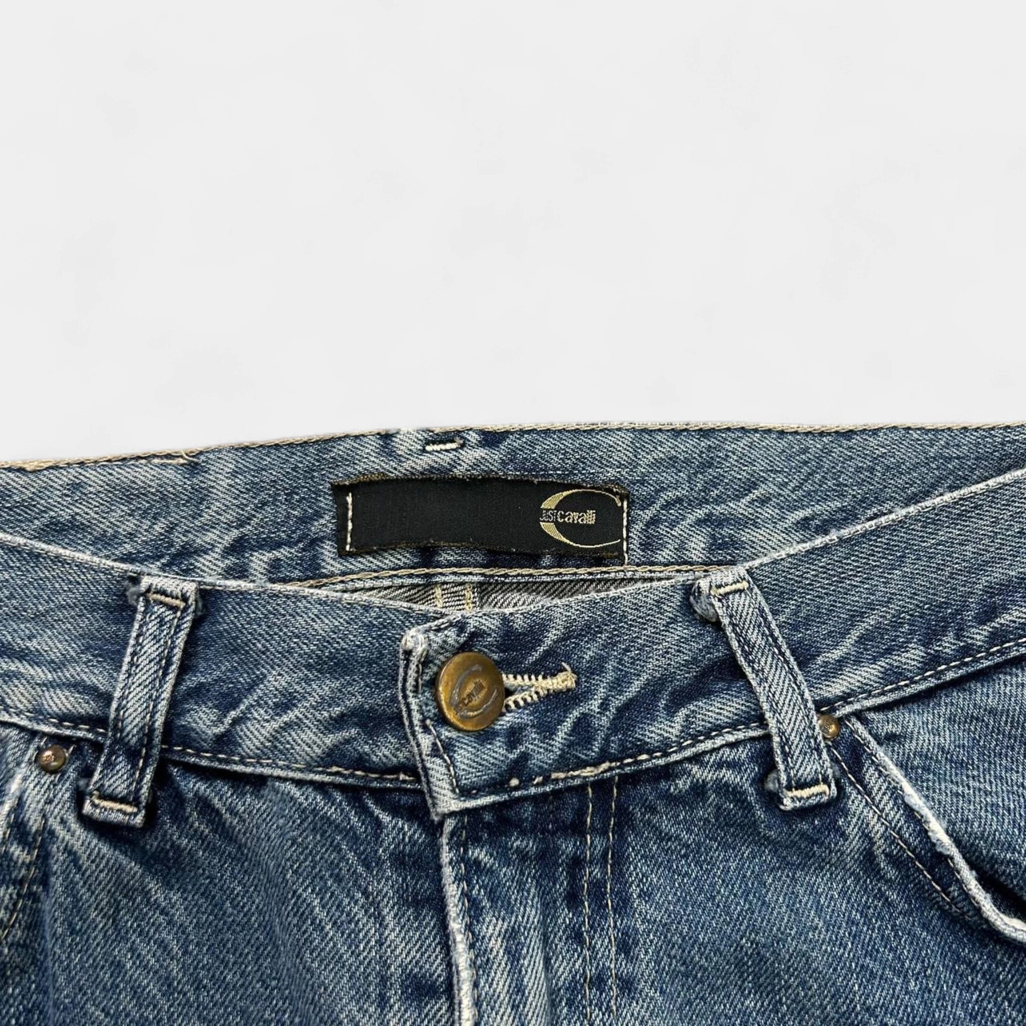 Just Cavalli Vintage Distressed Denim Pants