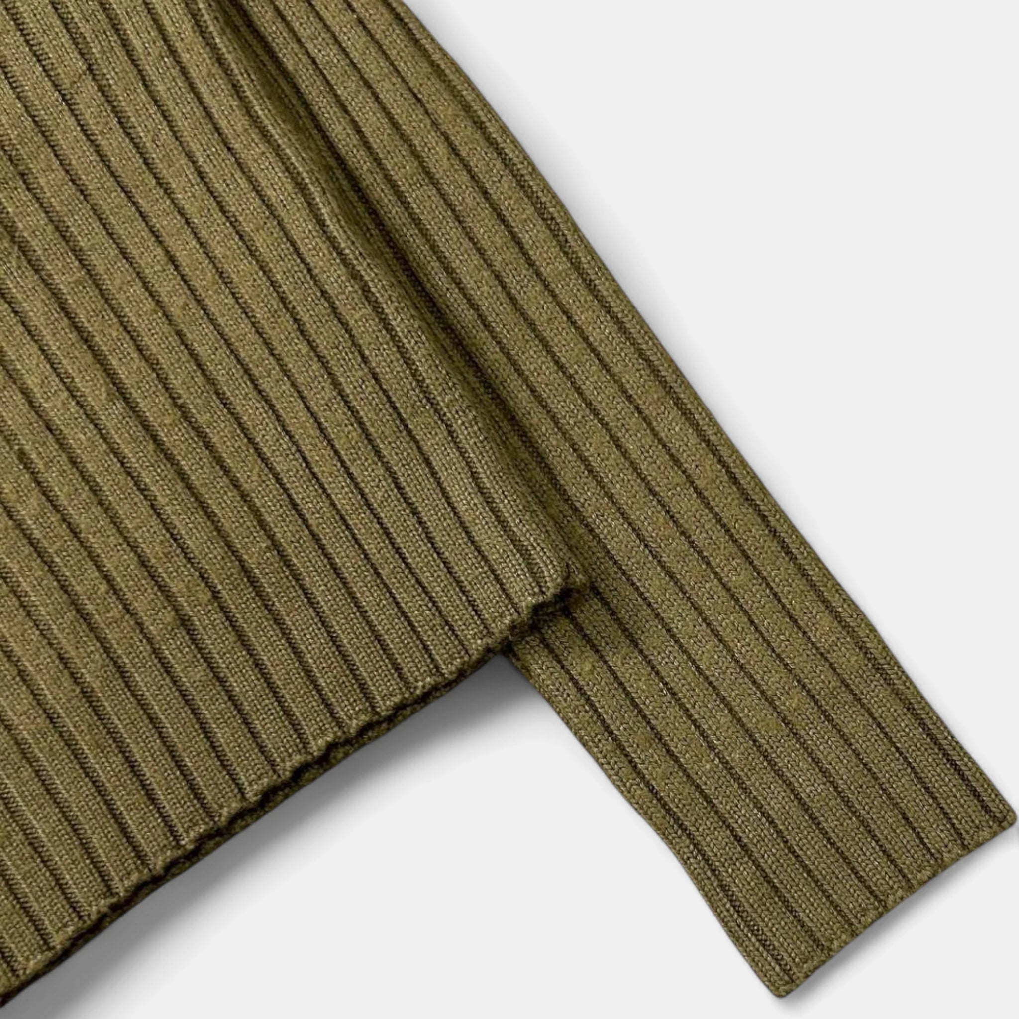 Jean Paul Gaultier 90s Green Khaki Knit Sweater