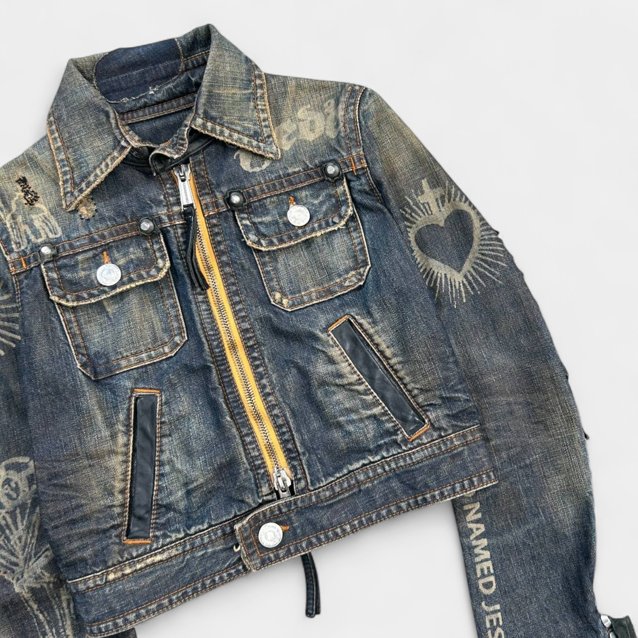 Dsquared2 FW2005 Runway Jesus Lord Cowboy Denim Jacket