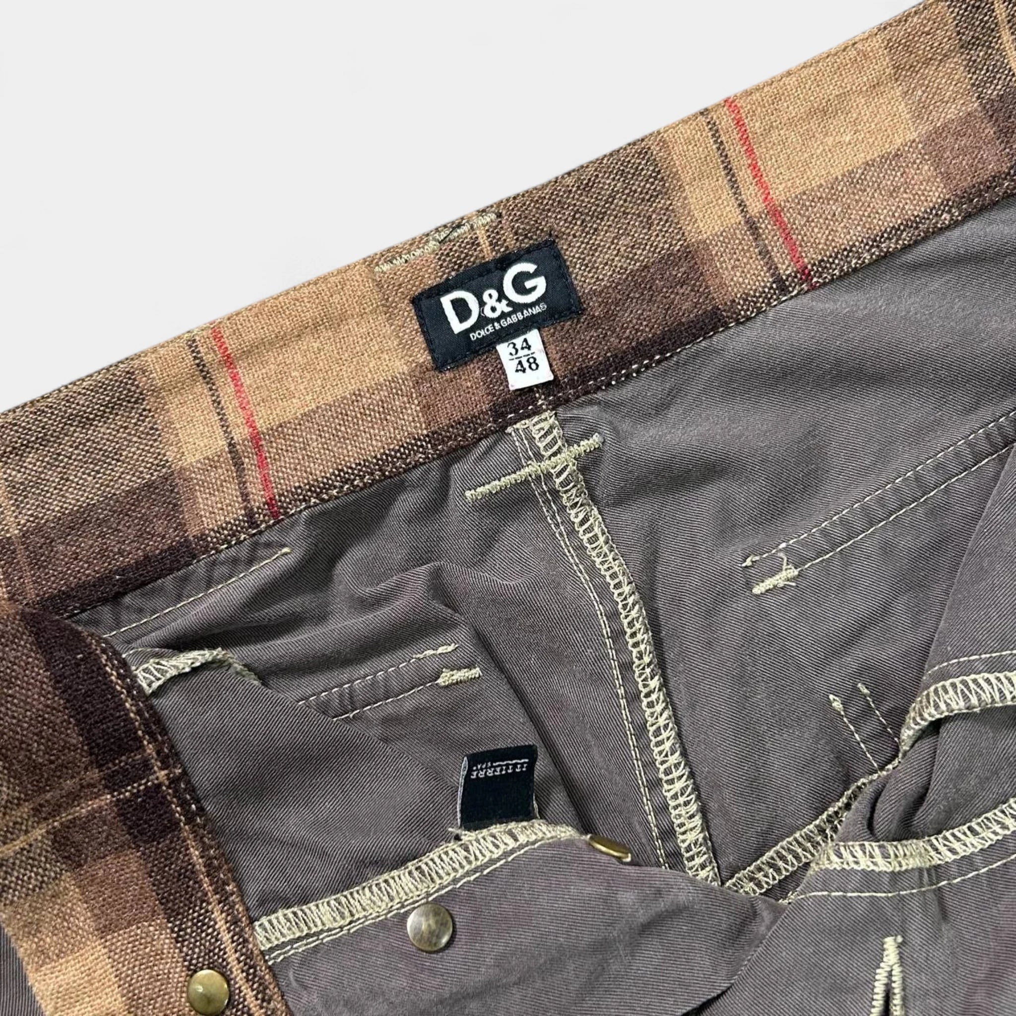 Dolce & Gabbana 2000s Brown Cargo Pants