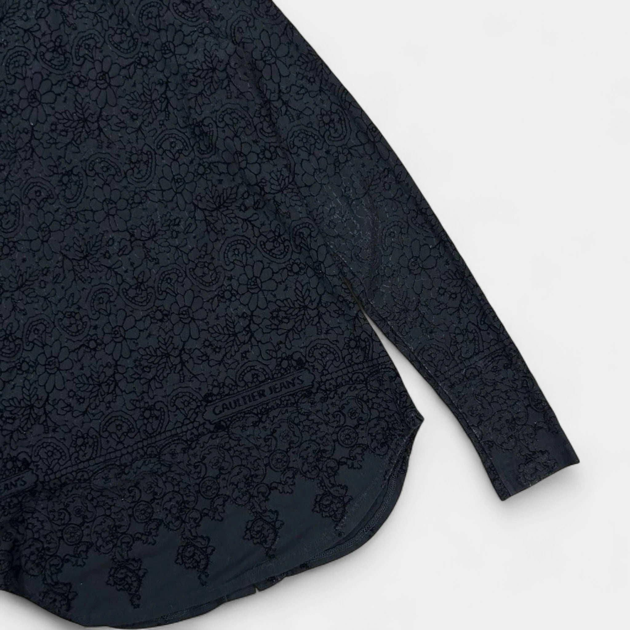 Jean Paul Gaultier Vintage Black Printed Shirt