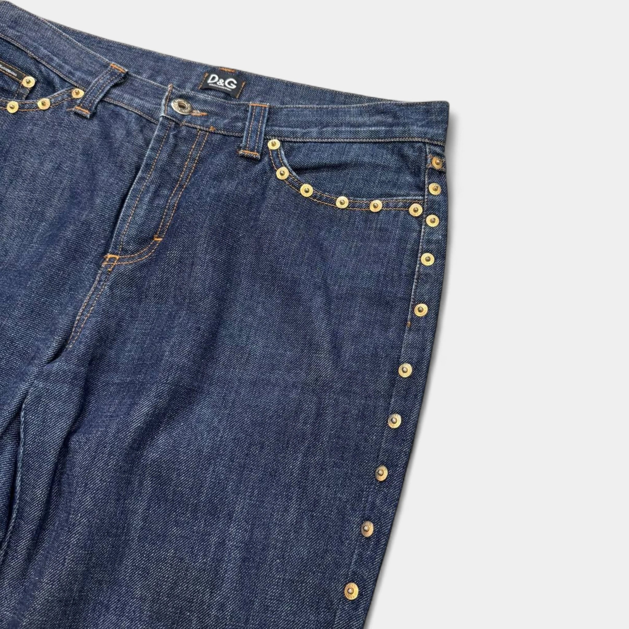 Dolce & Gabbana Studded Denim Jeans