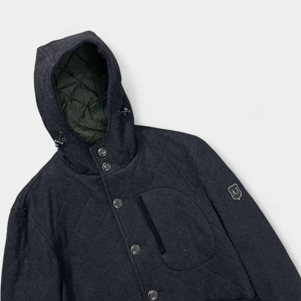 Armani Jeans 2000s Wool Grey Padded Jacket