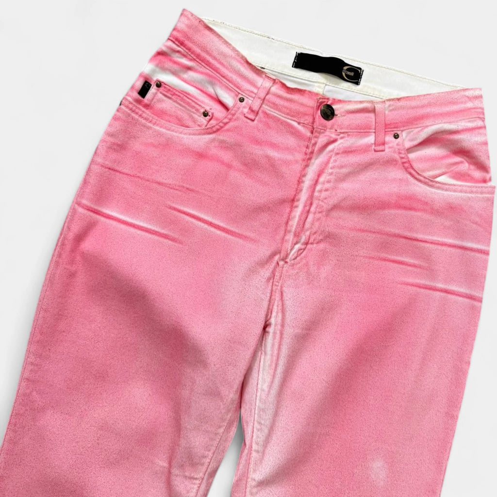 Just Cavalli Bubblegum Pink Bootcut Flare Pants
