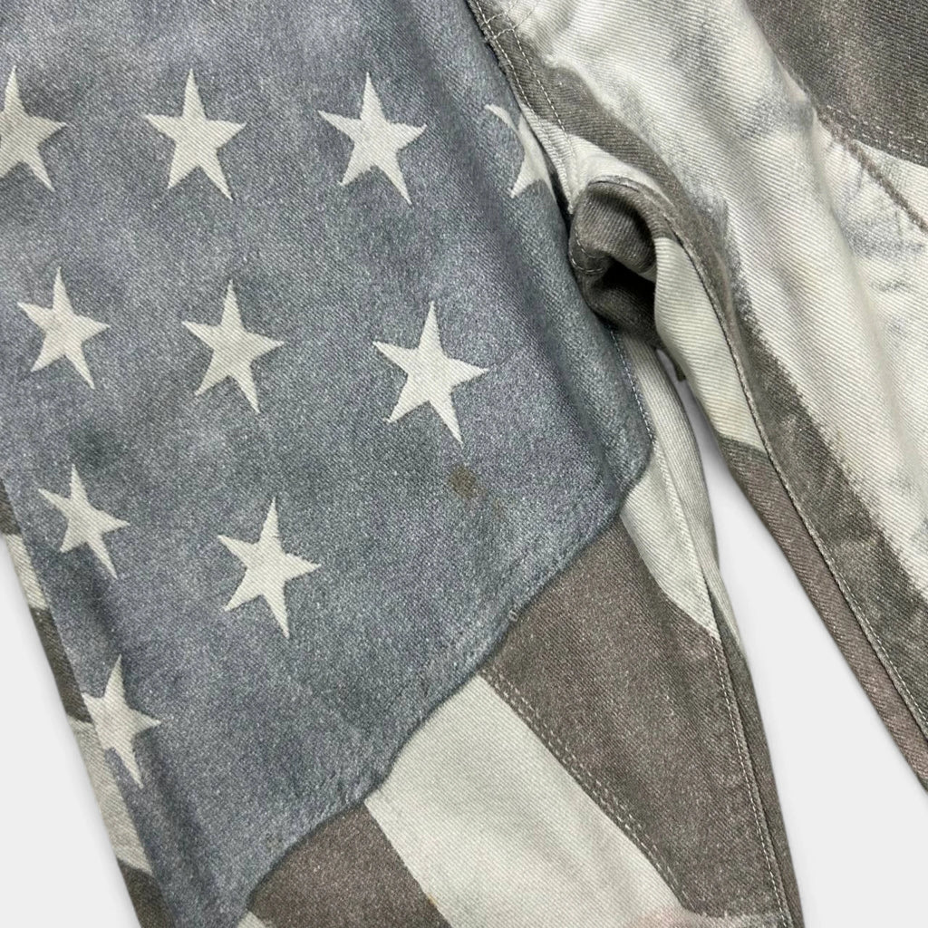 424 FW15 "Americanism" Stars and Stripes Denim Pants