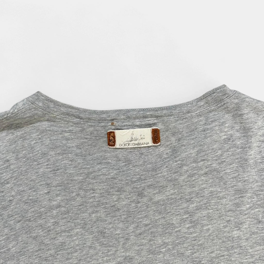 Dolce & Gabbana Graphic Grey T-Shirt
