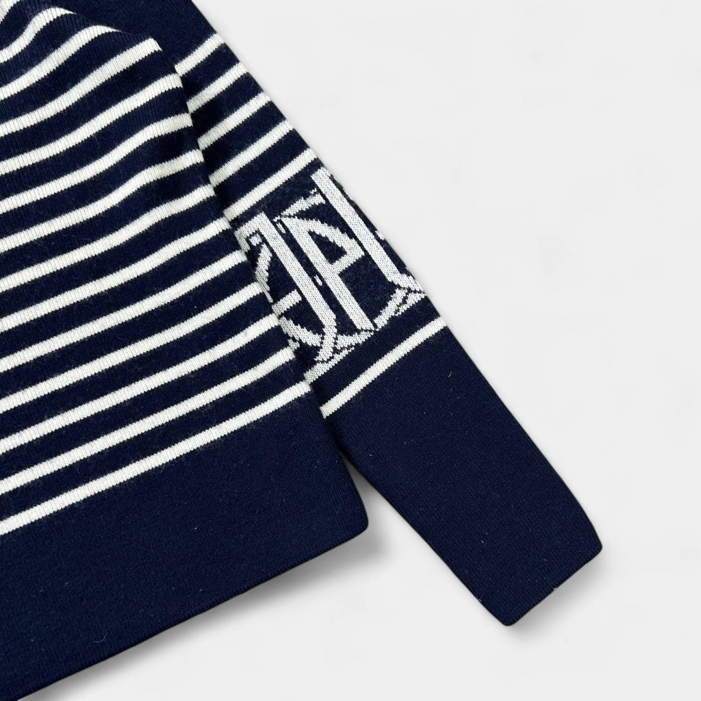 Jean Paul Gaultier 1990s Classic Navy White Striped Jersey