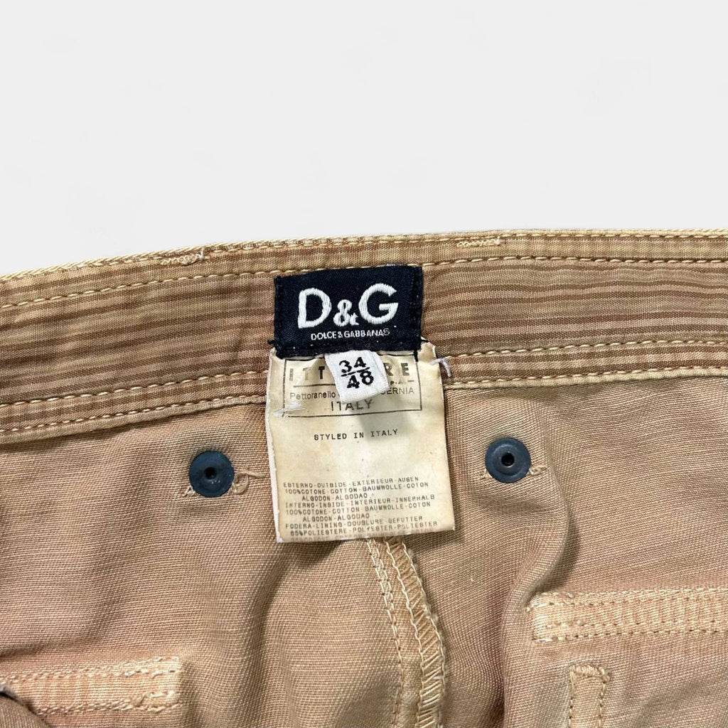 Dolce & Gabbana Carpenter Beige Pants