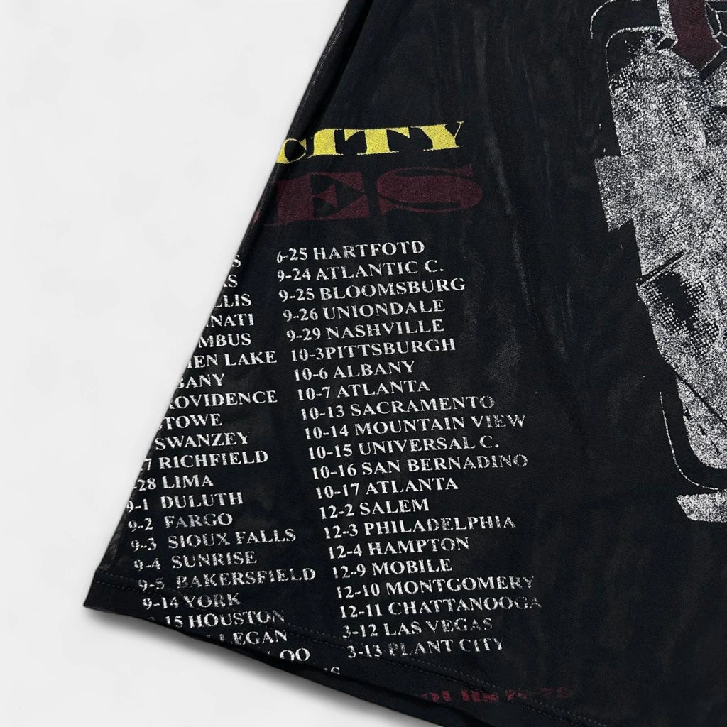 Dolce & Gabbana Underwear AC/DC Graphic Mesh Tank Top