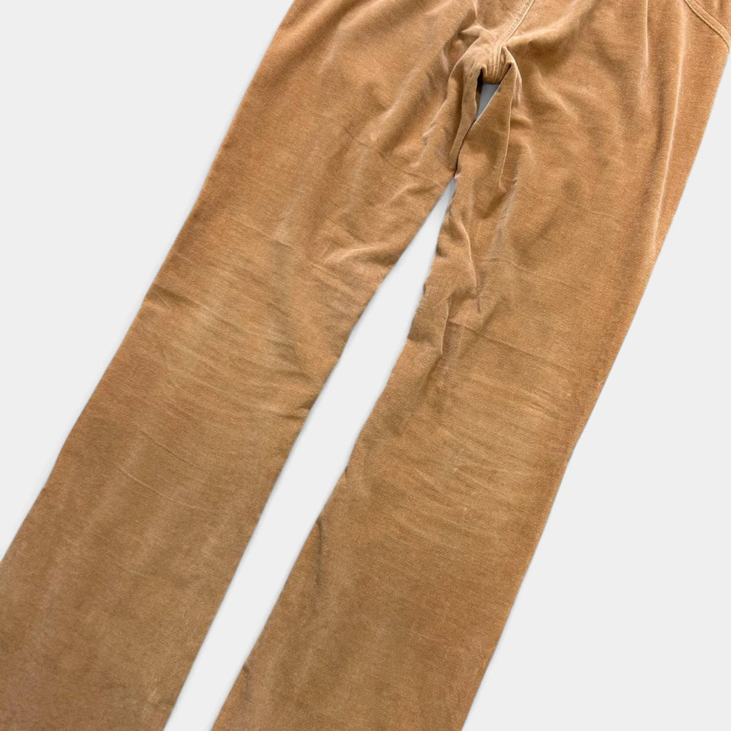 Dolce & Gabbana Brown Velour Flared Pants