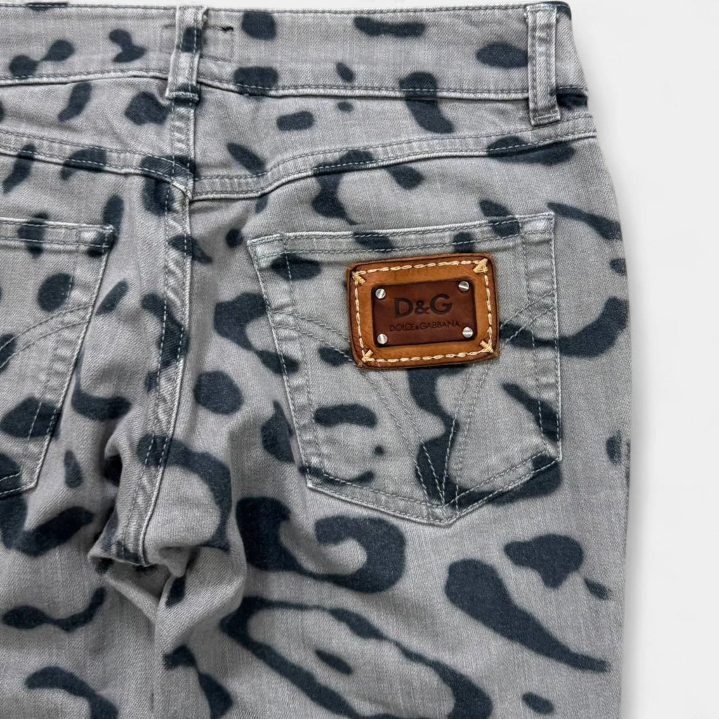 Dolce & Gabbana Skinny Leopard Print Jeans