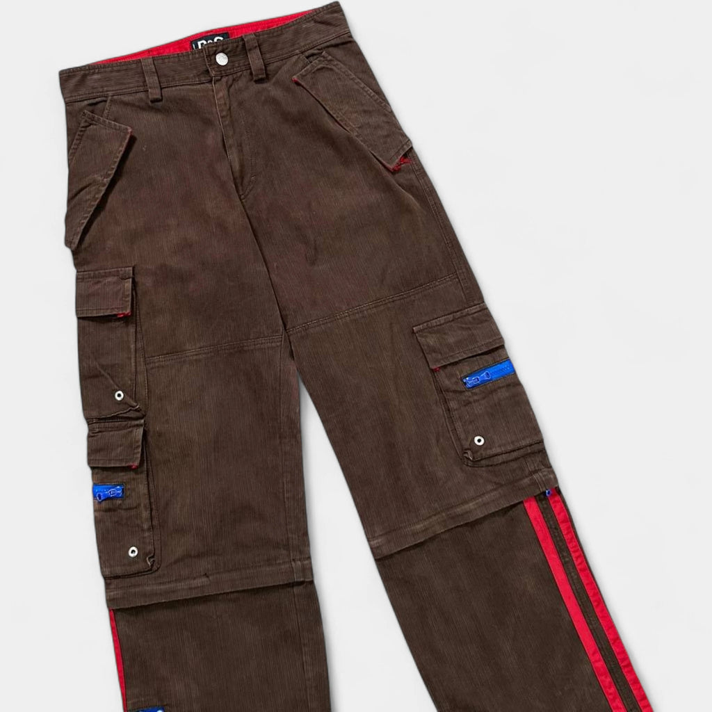 Dolce & Gabbana Corduroy Brown Cargo Pants