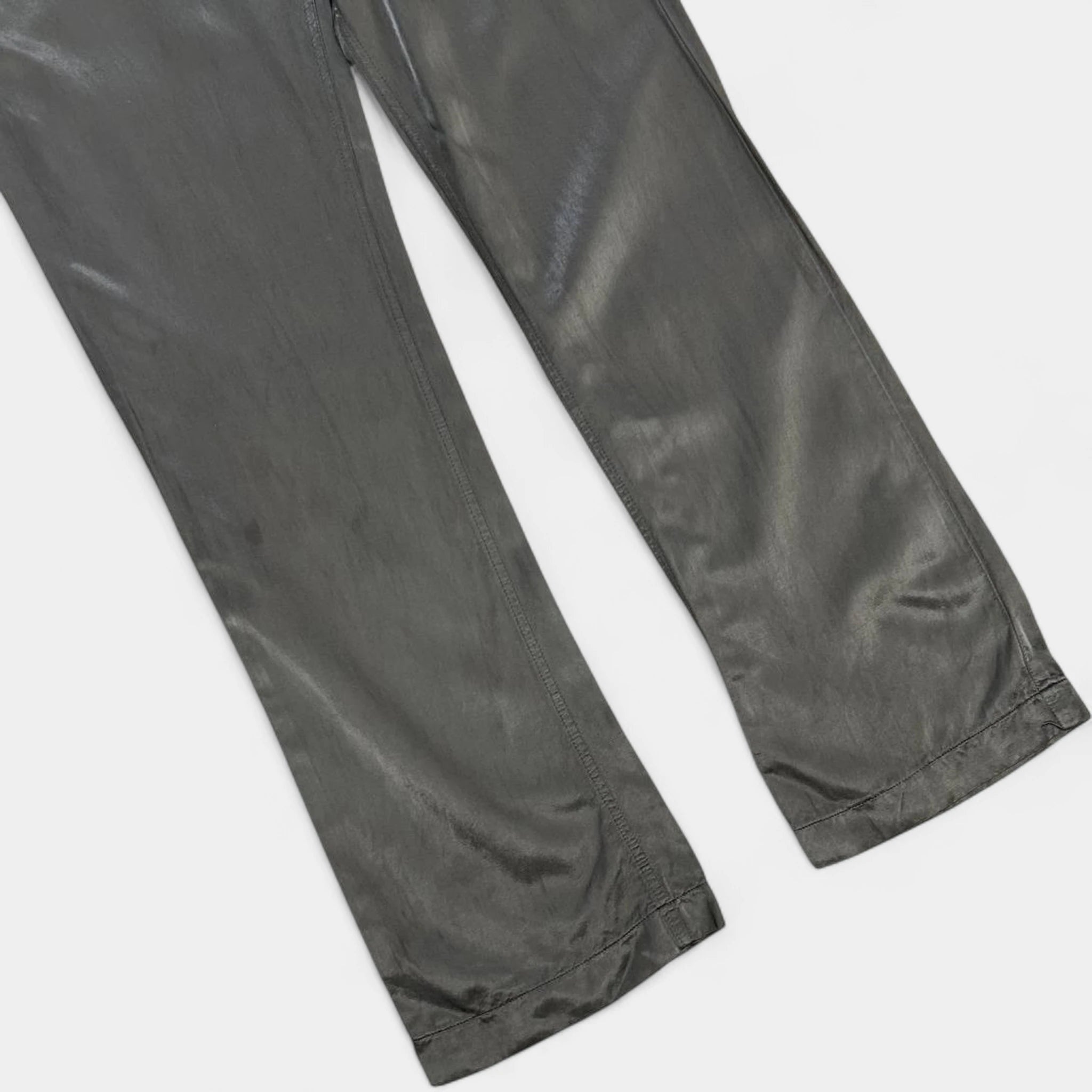 Dolce & Gabbana Green Silk Pants