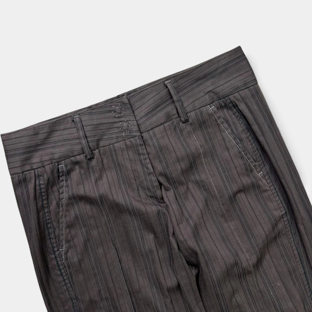 Marithé + François Girbaud Striped Flared Pants