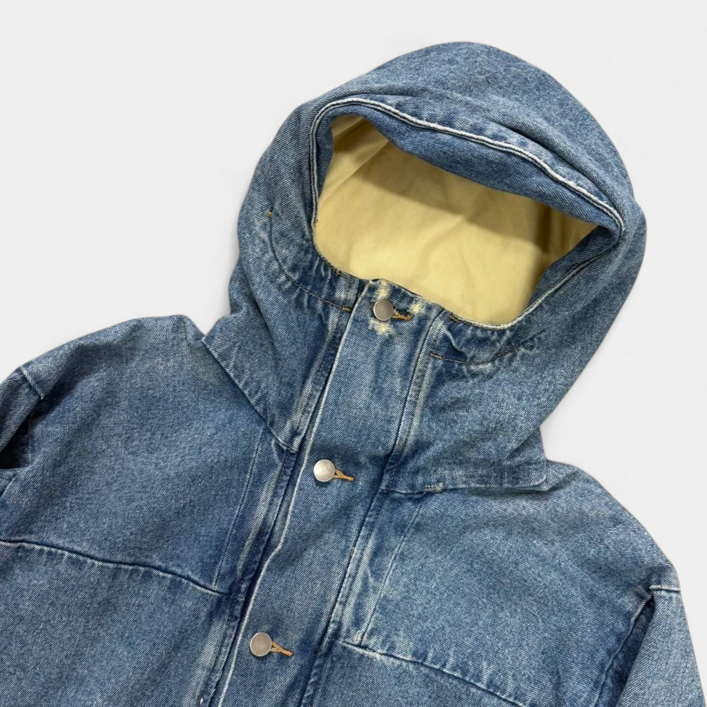 424 Wash Denim 2016 Hooded Parka Jacket