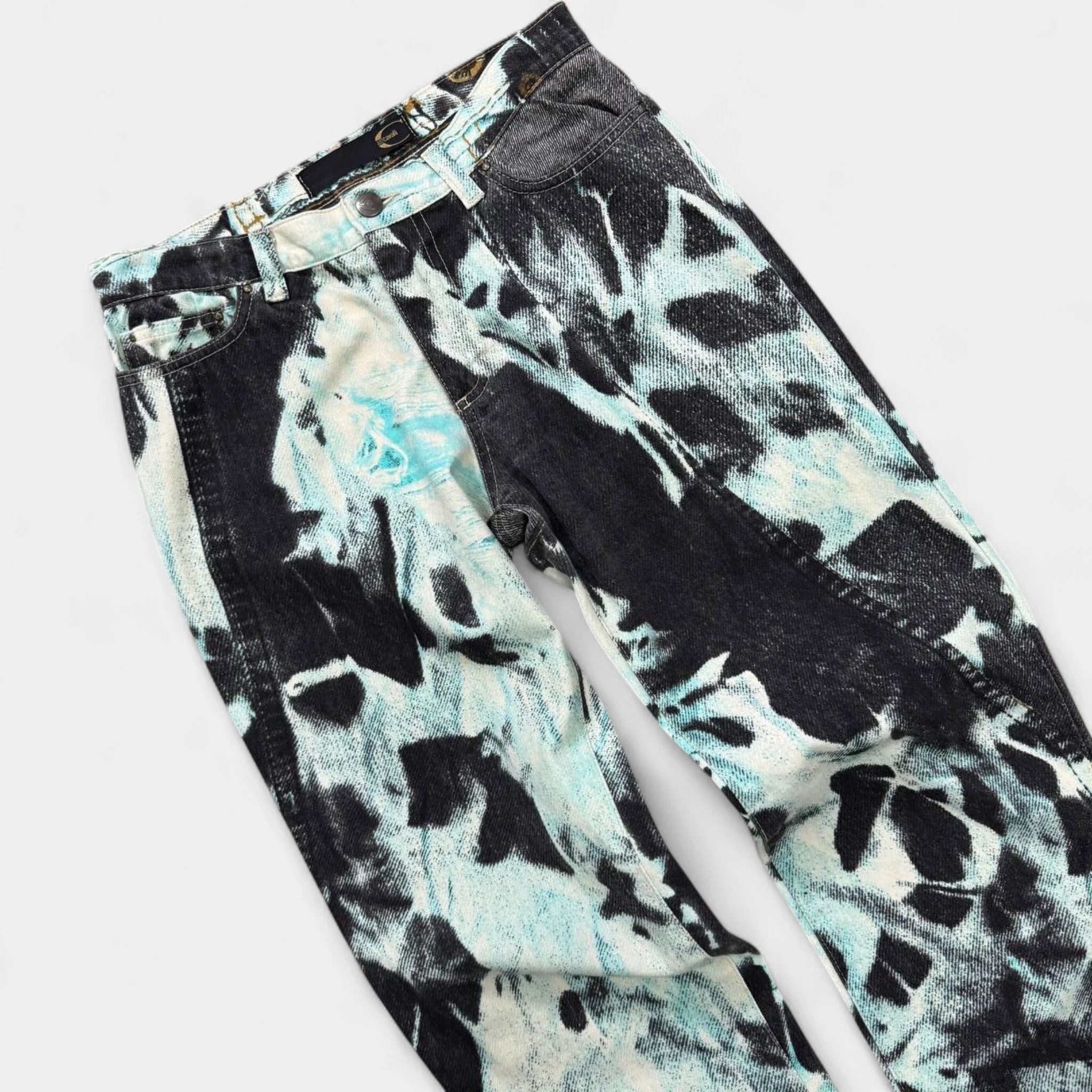 Just Cavalli Tie-Dye Acid-Wash Jeans