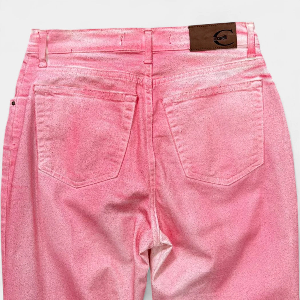 Just Cavalli Bubblegum Pink Bootcut Flare Pants