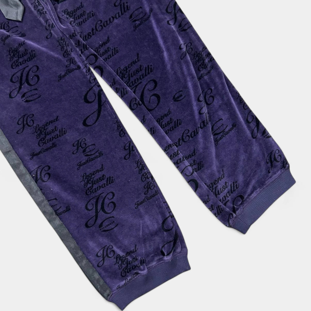 Just Cavalli Purple Velour Two-Piece Set