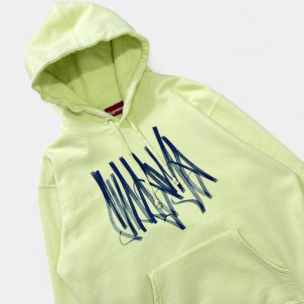 Supreme SS19 Lime Tag Logo Hoodie