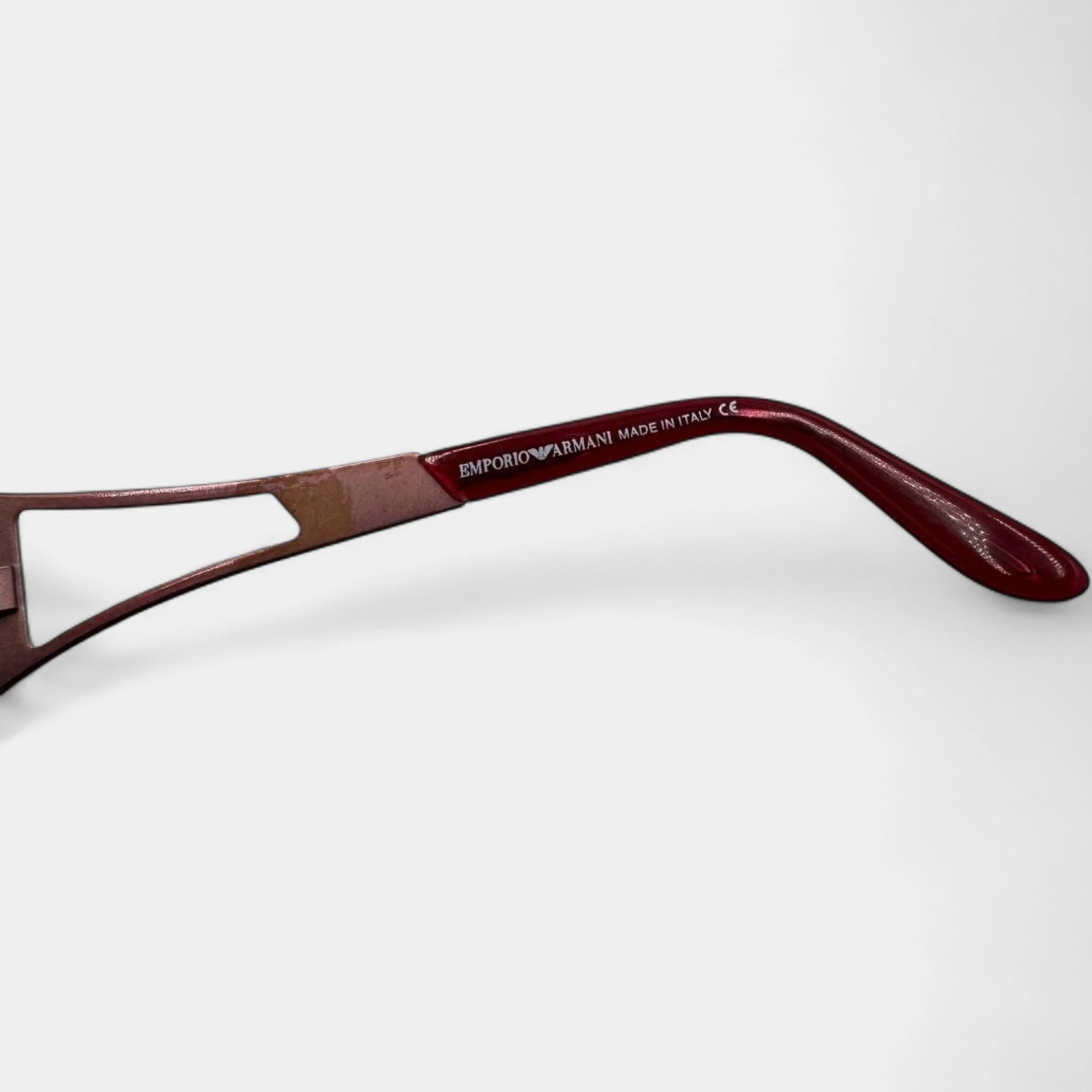 Emporio Armani 2000s Red Sport Shield Sunglasses