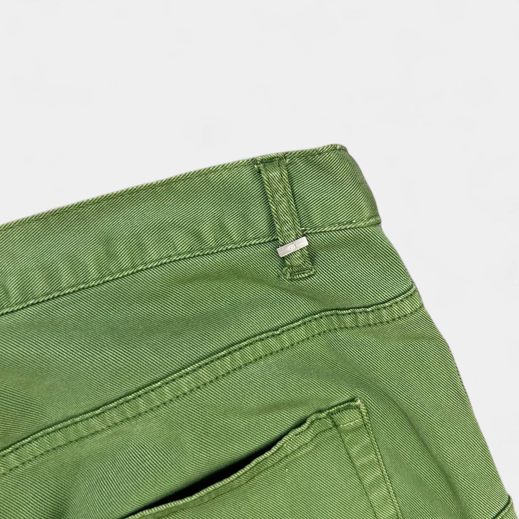 Dior Homme by Hedi Slimane Green Denim Jeans