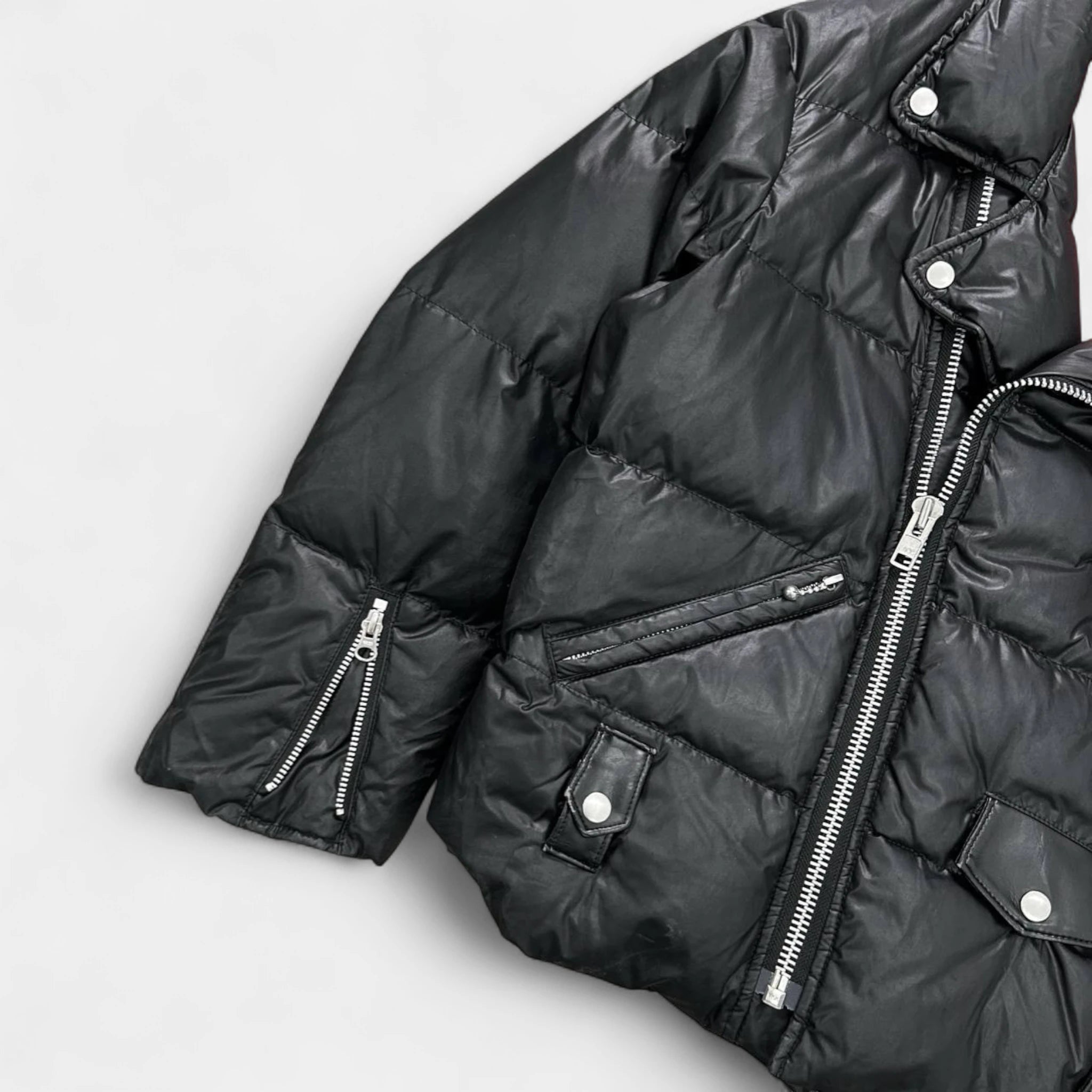Junya Watanabe Quilted Black Biker Puff Jacket