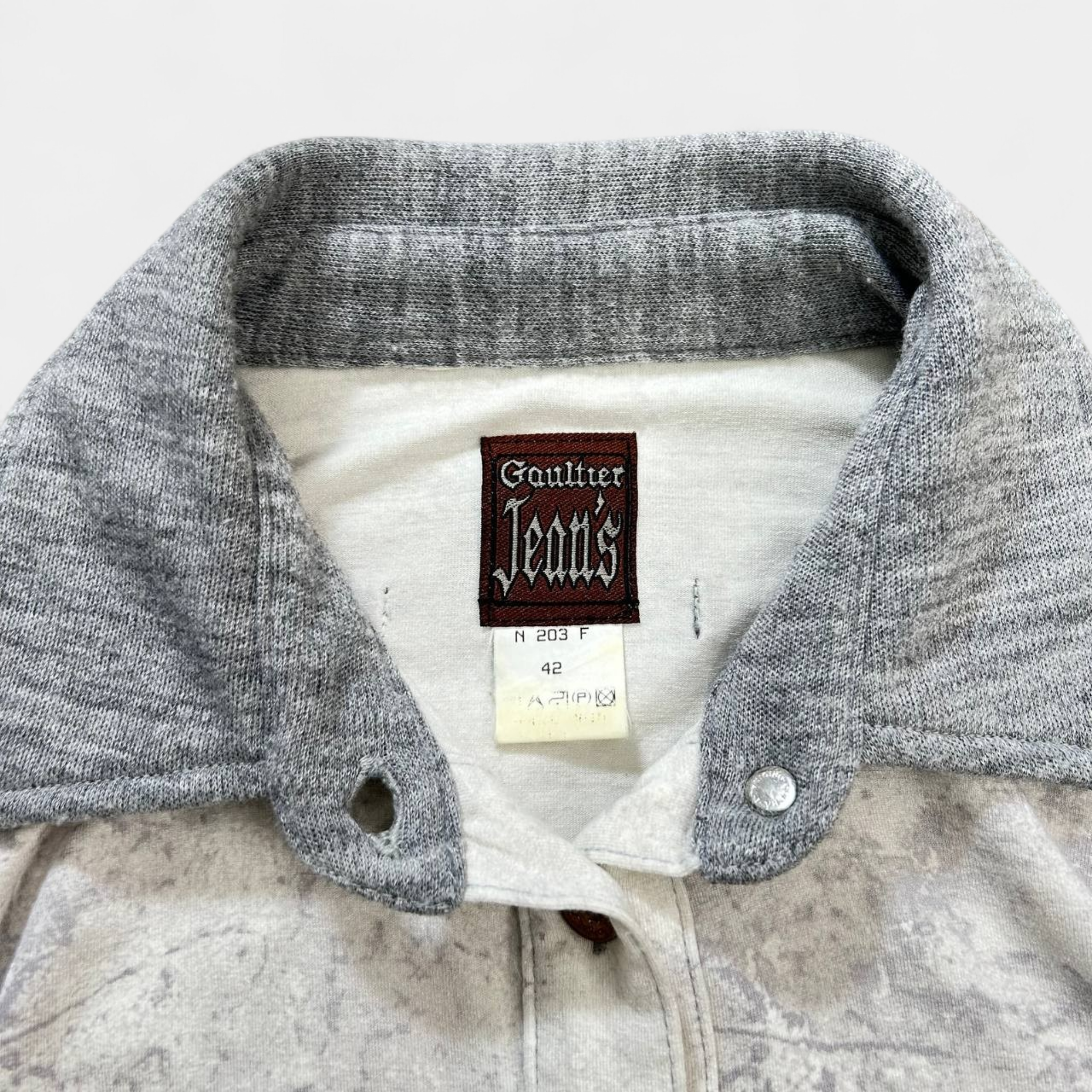 Jean Paul Gaultier Graphic Gray Shirt