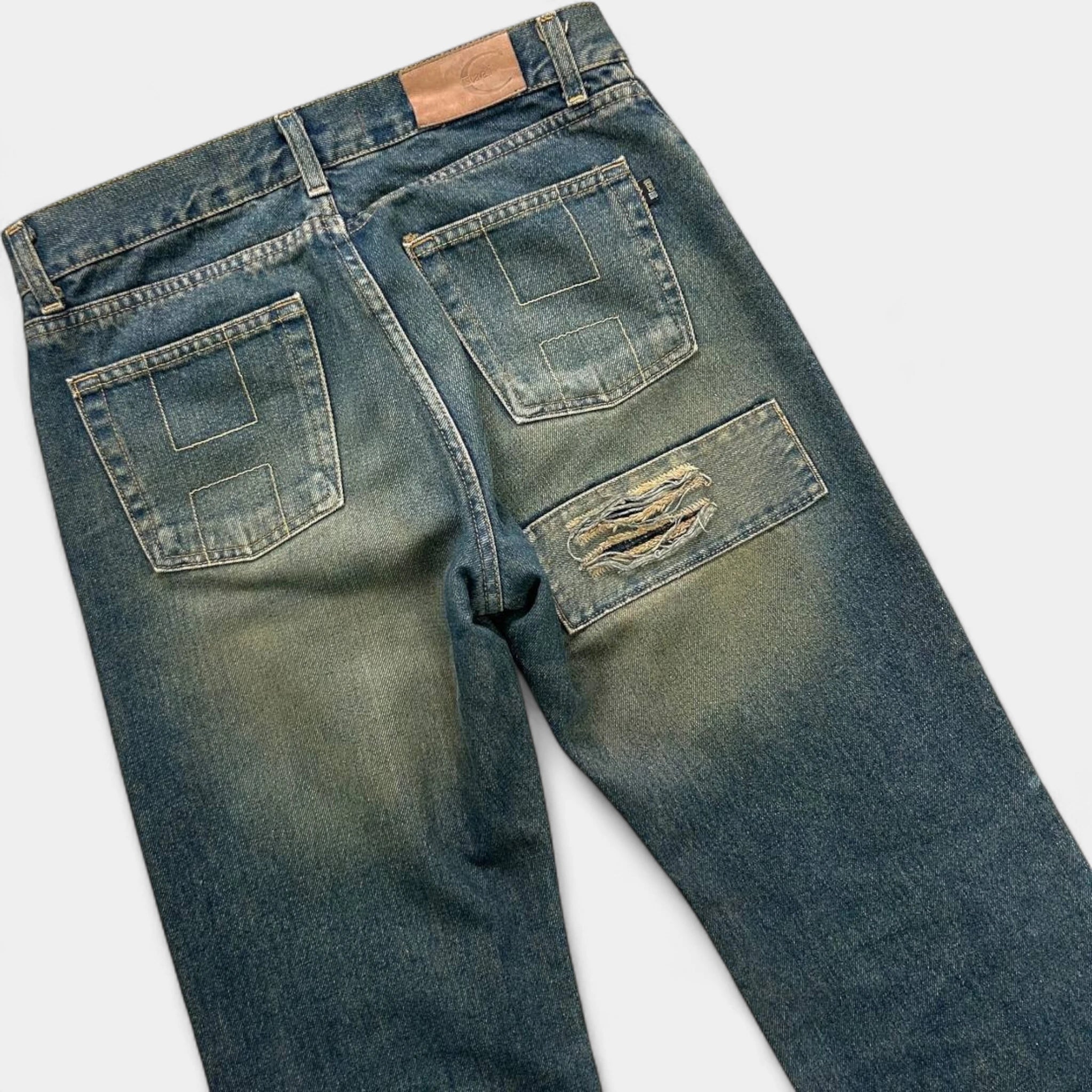 Just Cavalli Vintage Distressed Sand Wash Jeans