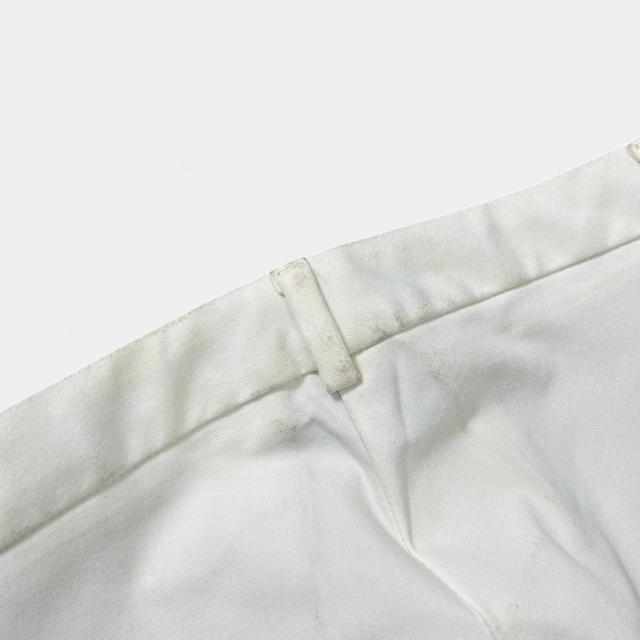 Marithé + François Girbaud White Straight Leg Pants