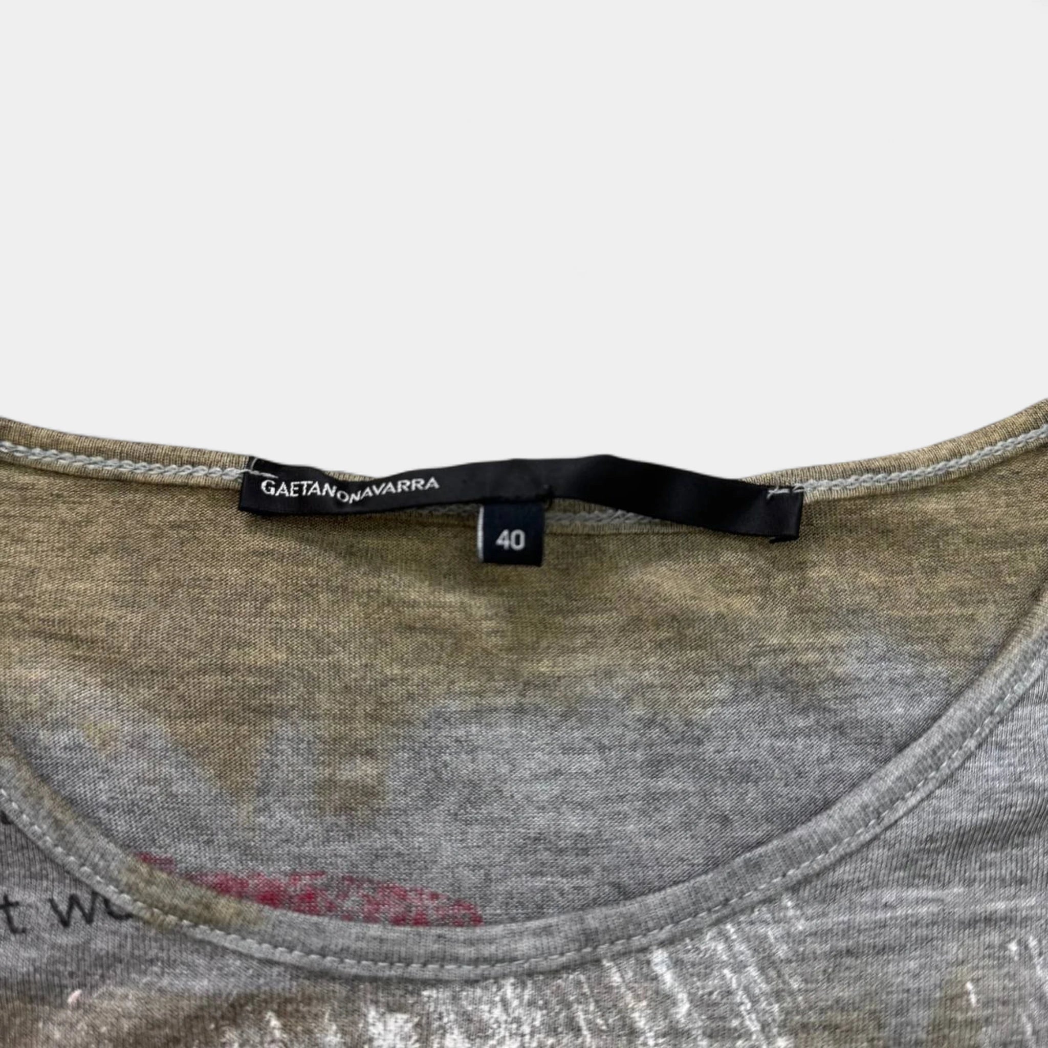 Gaetano Navarra Vintage Punk Union Jack Graphic T-Shirt