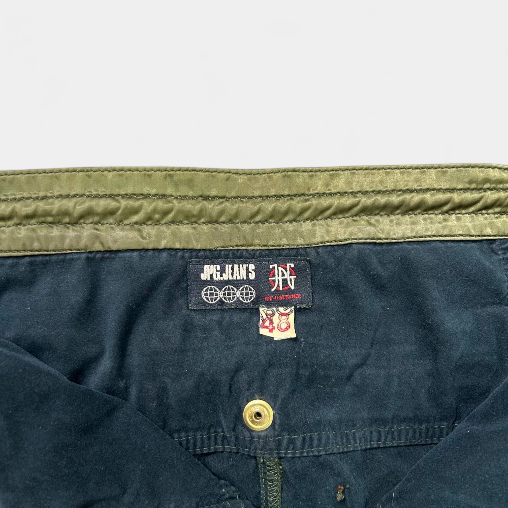 Jean Paul Gaultier AW03 Satin Green Cargo Pants