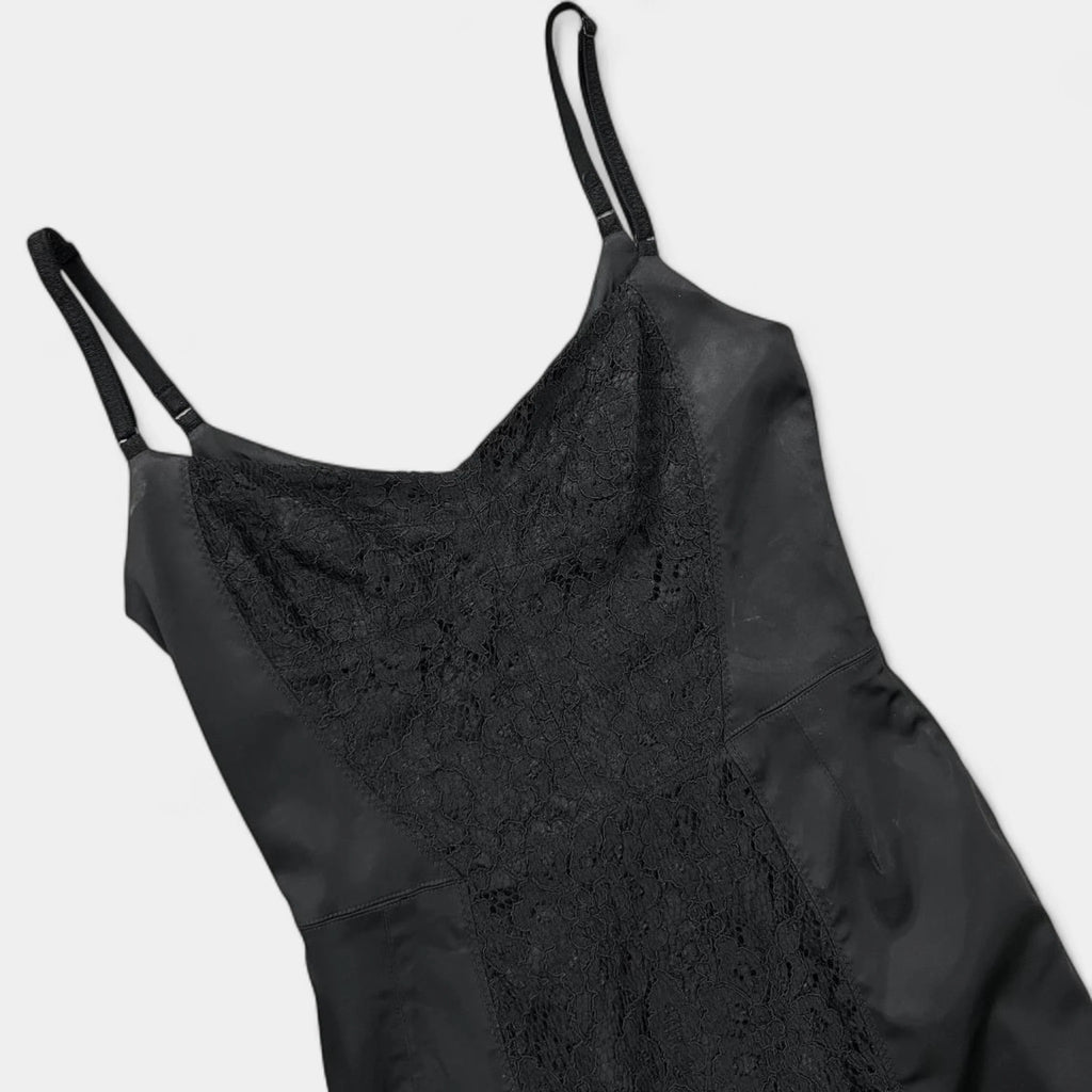 Dolce & Gabbana 2000's Lace-Panel Slip Dress