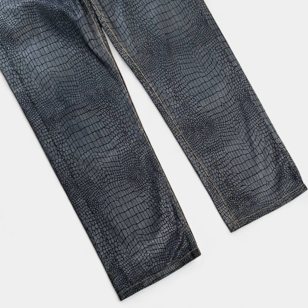 Jean Paul Gaultier 90s Snakeskin Print Pants