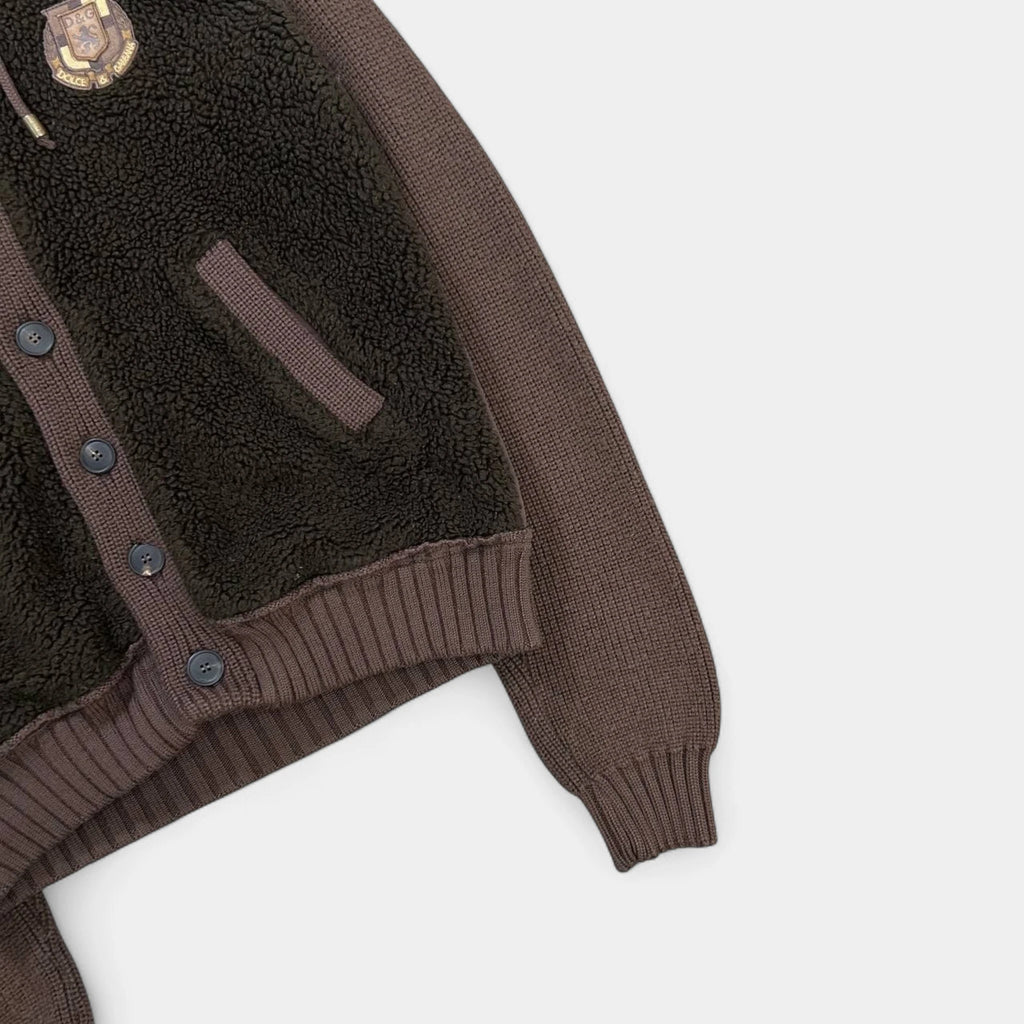 Dolce & Gabbana 2000's Brown Fleece Jacket