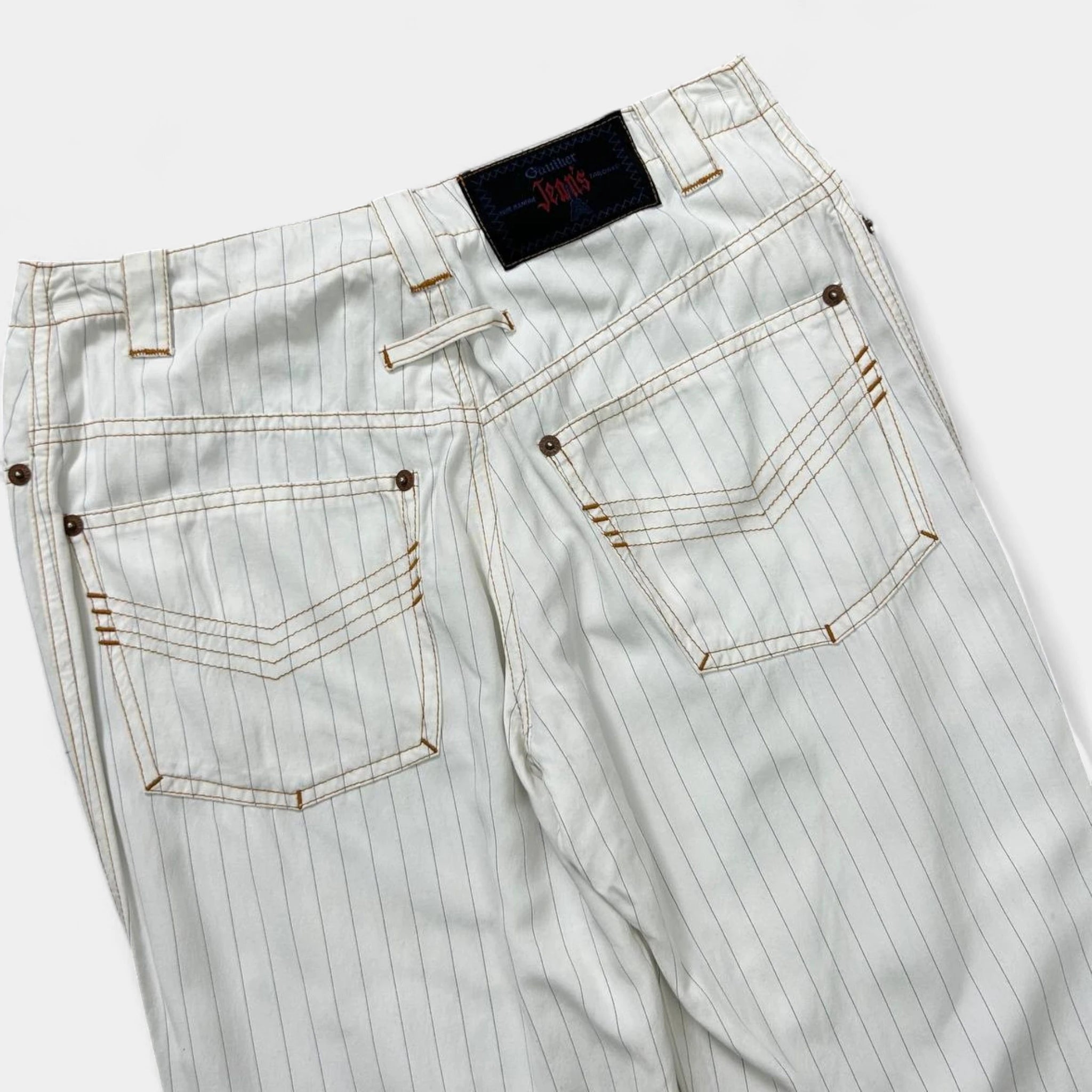 Jean Paul Gaultier Vintage White Striped Pants