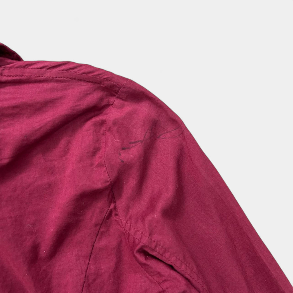 Jean Paul Gaultier 2000's Burgundy Fringe-Trimmed Shirt