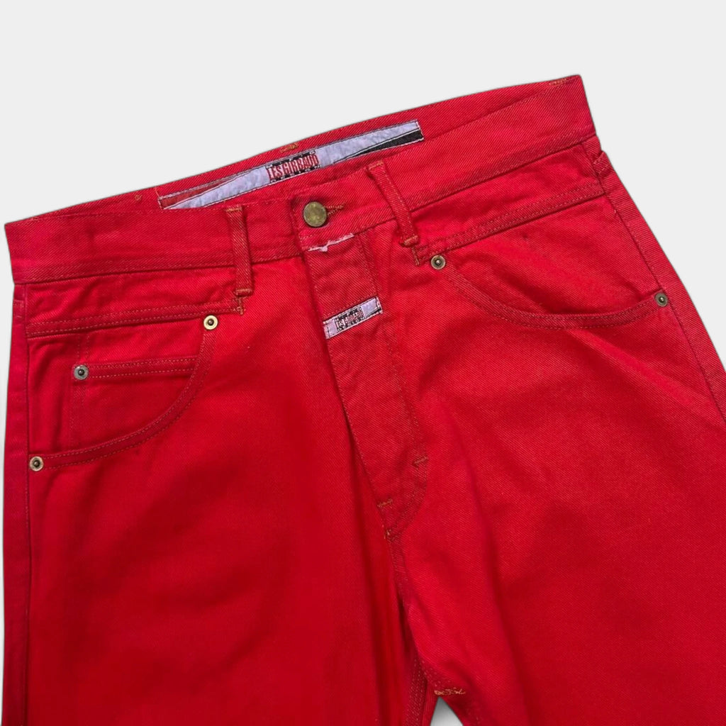 1990s Marithé + François Girbaud Red Jeans