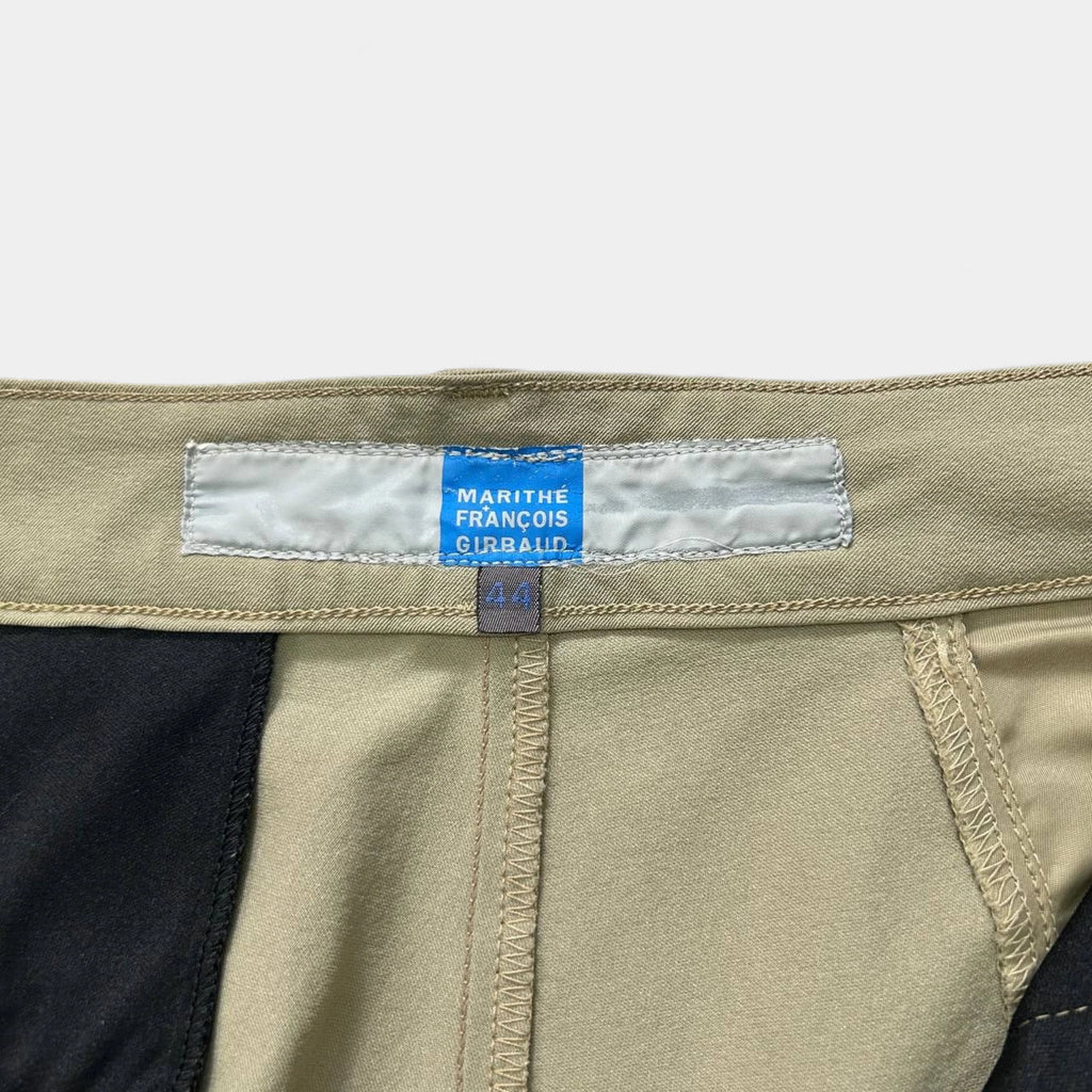 Marithé + François Girbaud 2000s Technical Nylon Cargo Pants Khaki Green