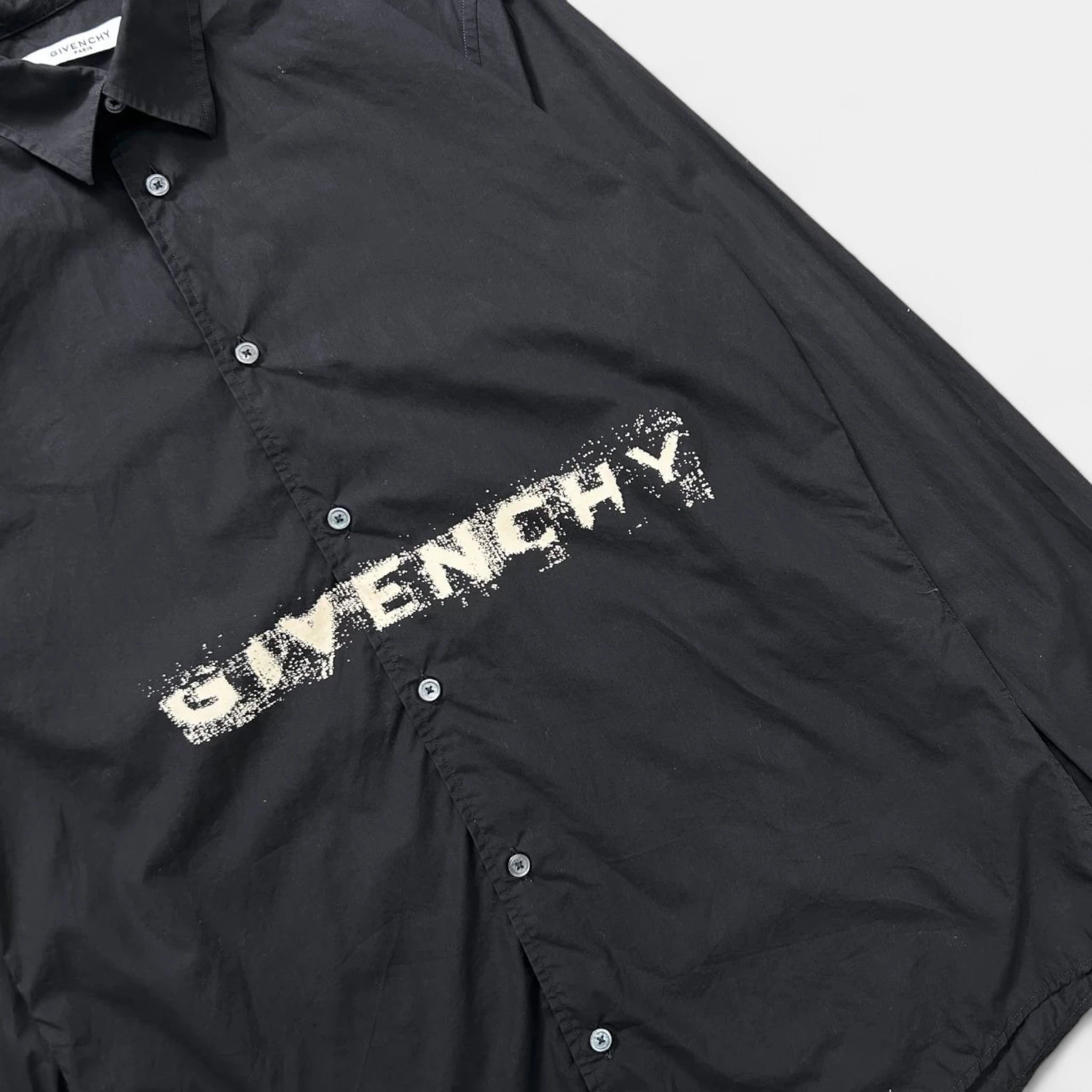 Givenchy Logo Black Button-Up Shirt