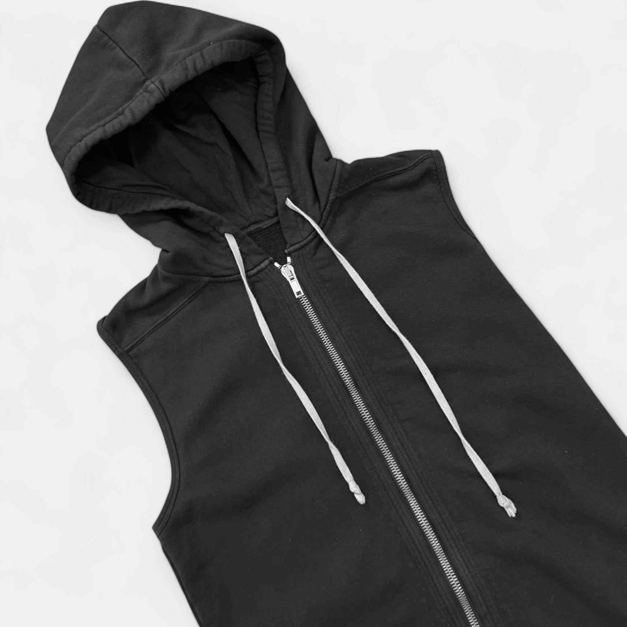 Rick Owens DRKSHDW Sleeveless Zip Vest Hoodie